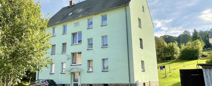 Sanierte und renovierte 3 Raum WE mit modernem Badezimmer in ruhigem u. kleinem Mehrfamilienhaus + Garage